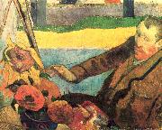 Paul Gauguin The Painter of Sunflowers oil painting on canvas